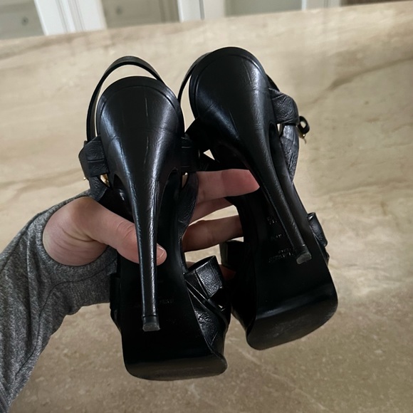 Black gator print YSL heel - Picture 3 of 4